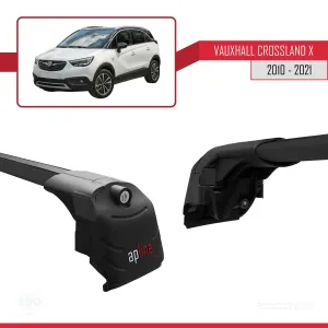 Vauxhall CROSSLAND X 2017-2020 Arası ile uyumlu ACE-2 Ara Atkı Tavan Barı SİYAH thumb 3