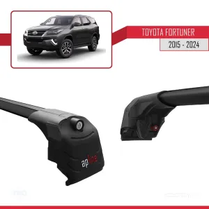 Toyota Fortuner (AN160) 2015 ve Sonrası ile uyumlu ACE-2 Ara Atkı Tavan Barı SİYAH thumb 4