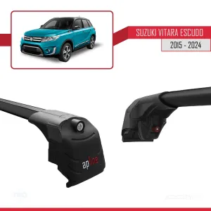 Suzuki Vitara / Escudo (LY) 2015 ve Sonrası ile uyumlu ACE-2 Ara Atkı Tavan Barı SİYAH thumb 4