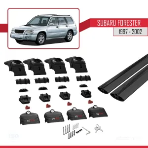 Subaru Forester (SF) 1997-2002 Arası ile uyumlu ACE-2 Ara Atkı Tavan Barı SİYAH thumb 4