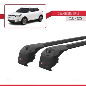 Ssangyong TIVOLI 2015 ve Sonrası ile uyumlu ACE-2 Ara Atkı Tavan Barı SİYAH thumb 3
