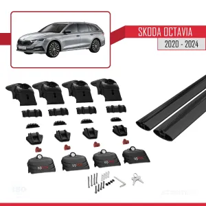 Skoda Octavia (NX) 2020 ve Sonrası ile uyumlu ACE-2 Ara Atkı Tavan Barı SİYAH - Görsel 4