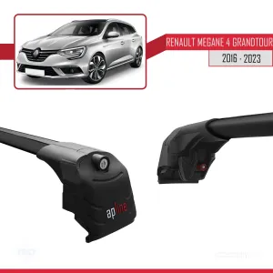 Renault Megane GRANDTOUR 2016-2023 Arası ile uyumlu ACE-2 Ara Atkı Tavan Barı SİYAH thumb 3