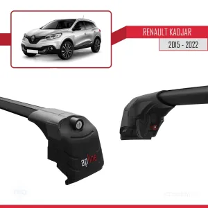 Renault Kadjar 2015-2022 Arası ile uyumlu ACE-2 Ara Atkı Tavan Barı SİYAH thumb 3