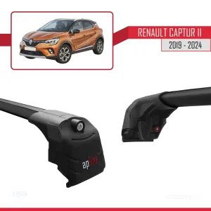 Renault Captur II 2019 ve Sonrası ile Uyumlu ACE-2 Ara Atkı Tavan Barı SİYAH - Görsel 3