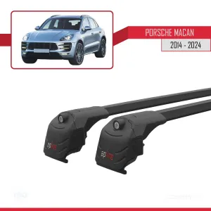 Porsche MACAN 2014 ve Sonrası ile uyumlu ACE-2 Ara Atkı Tavan Barı SİYAH thumb 3
