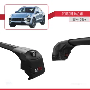 Porsche MACAN 2014 ve Sonrası ile uyumlu ACE-2 Ara Atkı Tavan Barı SİYAH thumb 4