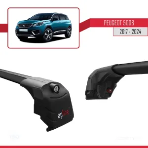 Peugeot 5008 2017 ve Sonrası ile uyumlu ACE-2 Ara Atkı Tavan Barı SİYAH - Görsel 4