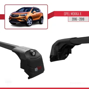 Opel MOKKA X 2016-2020 Arası ile uyumlu ACE-2 Ara Atkı Tavan Barı SİYAH - Görsel 3