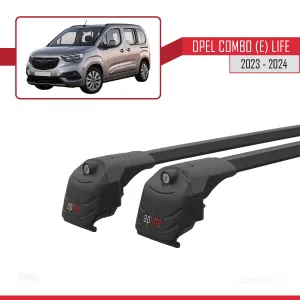 Opel Combo (E) Life 2023 ve Sonrası ile uyumlu ACE-2 Ara Atkı Tavan Barı SİYAH thumb 3