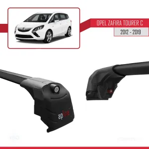 Opel - Vauxhall Zafira Tourer C 2012-2019 Arası ile uyumlu ACE-2 Ara Atkı Tavan Barı SİYAH thumb 3