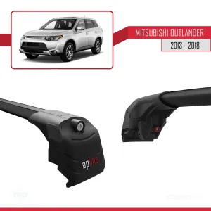 Mitsubishi Outlander (MK3) 2013-2018 Arası ile uyumlu ACE-2 Ara Atkı Tavan Barı SİYAH - Görsel 3