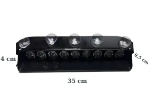 Flaş led çakarlı 27w 9 led kırmızı-mavi 8 fonksiyonlu  / LAPA175-1 - Görsel 2
