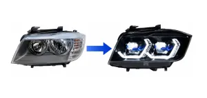 BMW 3 Serisi 2006-2009 (E90) MAKYAJSIZ KASA LAZER FAR (XENON İÇİN ) - Görsel 2
