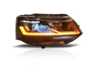 Volkswagen Transporter & Caravelle T5 2010-2015 İçin T6.1 Görünüm Full LED Far (Halojen Farlı Model) - Görsel 2