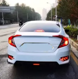 Honda Civic FC5 2016-2020 ARKA AĞAÇ DİZAYN SMOKE SİS LEDİ - Görsel 3