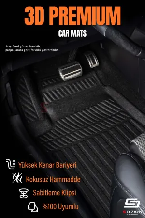 Drs Tuning VW Golf 7 3D Pro Havuzlu Paspas ve Bagaj Havuzu Seti (2'li SET) 2012-2020 A+ Kalite - Görsel 2