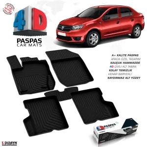 Drs Tuning Dacia Logan 2 4D Havuzlu Paspas 2013-2020 A+Kalite