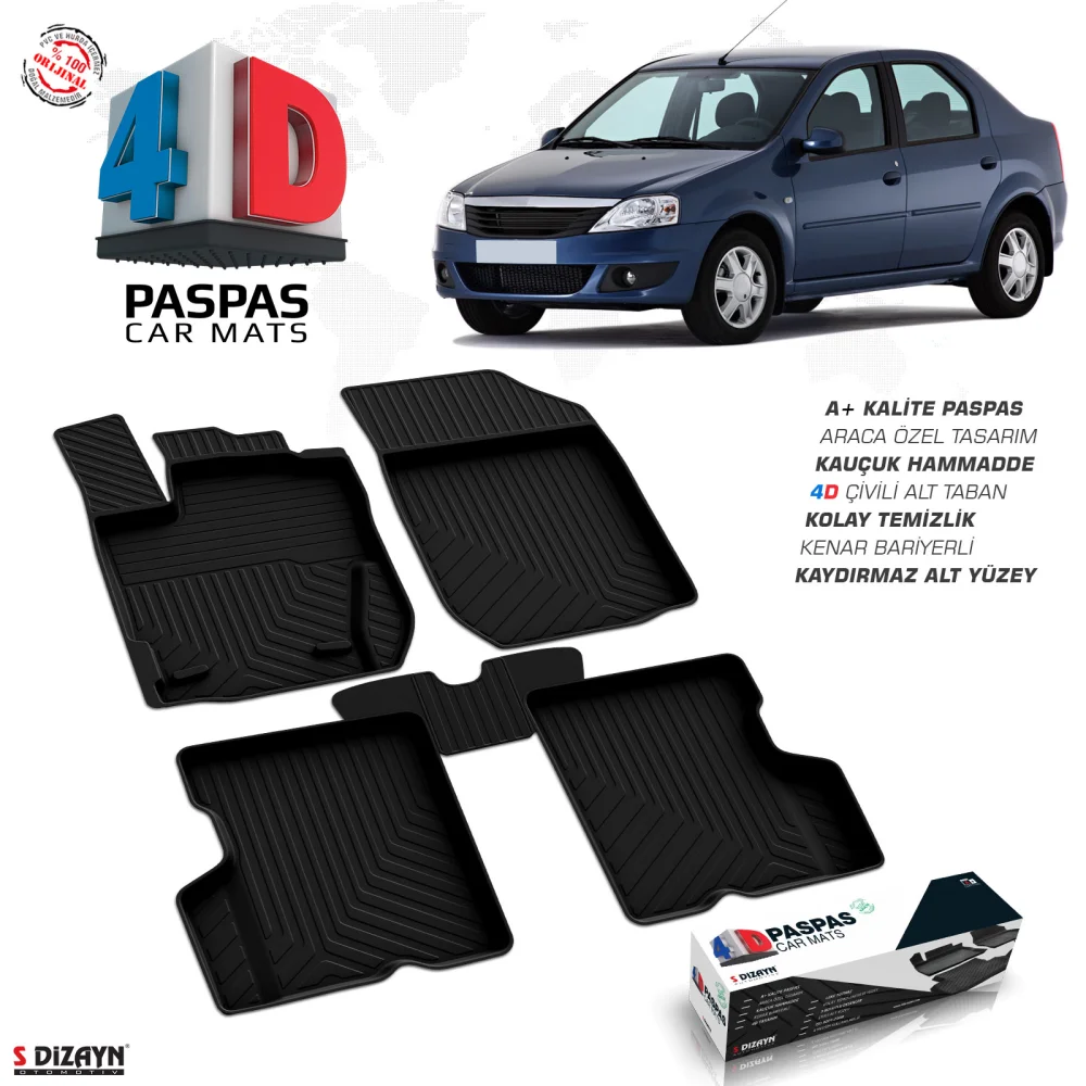 Drs Tuning Dacia Logan 4D Havuzlu Paspas 2005-2012 A+Kalite