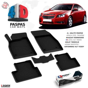 Drs Tuning Chevrolet Cruze 4D Havuzlu Paspas 2009-2019 A+Kalite