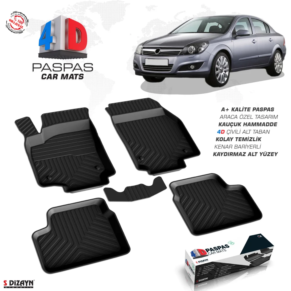 Drs Tuning Opel Astra H SD 4D Havuzlu Paspas 2004 ve Üzeri A+Kalite