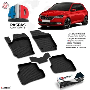 Drs Tuning Skoda Fabia 4D Havuzlu Paspas 2018-2021 A+Kalite