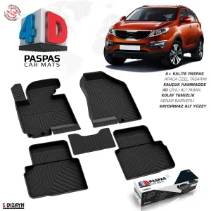 Drs Tuning Kia Sportage 4D Havuzlu Paspas 2010-2016 A+Kalite