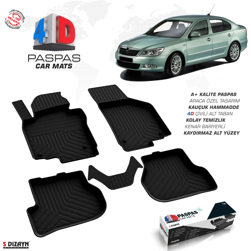 Drs Tuning Skoda Octavia A5 4D Havuzlu Paspas 2008-2013 A+Kalite