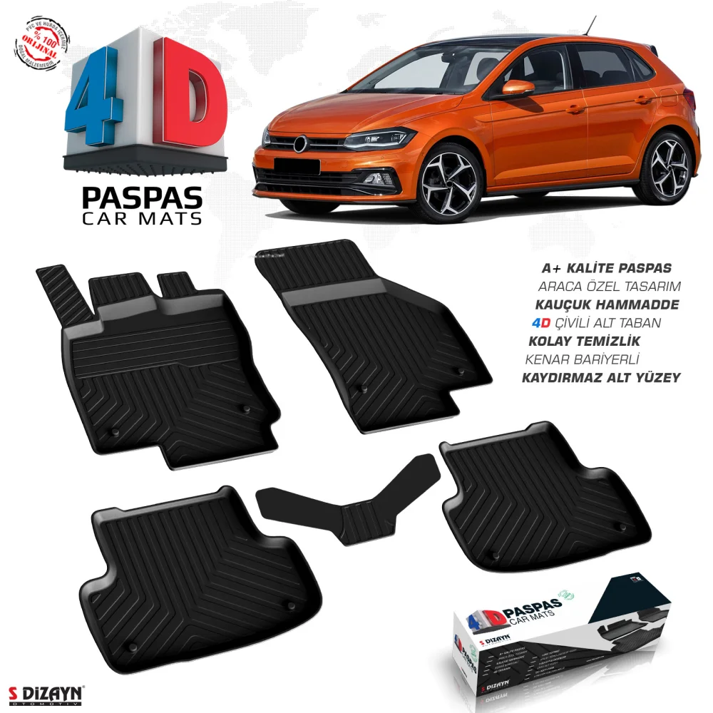 Drs Tuning VW Polo 6 4D Havuzlu Paspas 2017-2021 A+Kalite