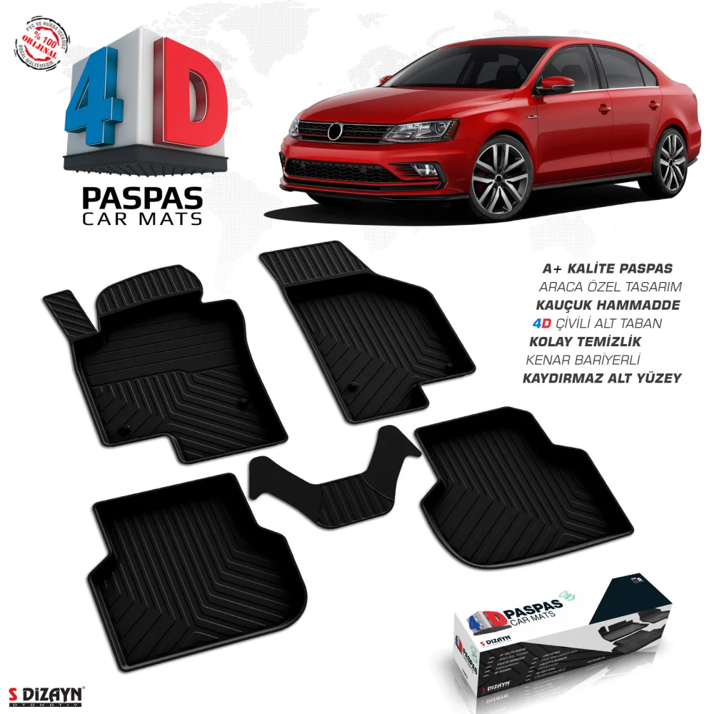 Drs Tuning VW Jetta 4D Havuzlu Paspas 2011-2019 A+Kalite