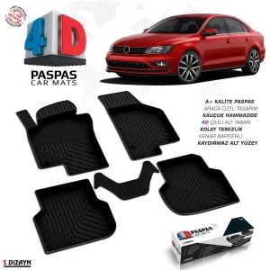 Drs Tuning Vw Jetta 4D Havuzlu Paspas 2011-2019 A+Kalite