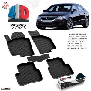 Drs Tuning Vw Passat B6 4D Havuzlu Paspas 2005-2010 A+Kalite