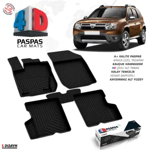 Drs Tuning Dacia Duster 4D Havuzlu Paspas 2009-2018