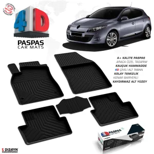 Drs Tuning Renault Megane 3 4D Havuzlu Paspas 2010-2016 A+Kalite