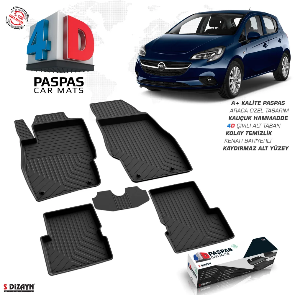 Drs Tuning Opel Corsa E 4D Havuzlu Paspas 2014-2019 A+Kalite