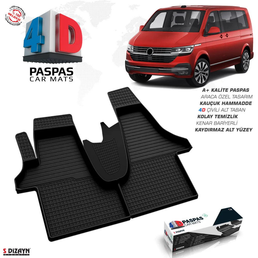 Drs Tuning VW Transporter T6.1 4D Havuzlu Paspas 2019-2025 A+Kalite
