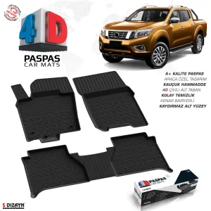 Drs Tuning Nissan Navara 4D Havuzlu Paspas 2020 Üzeri A+Kalite