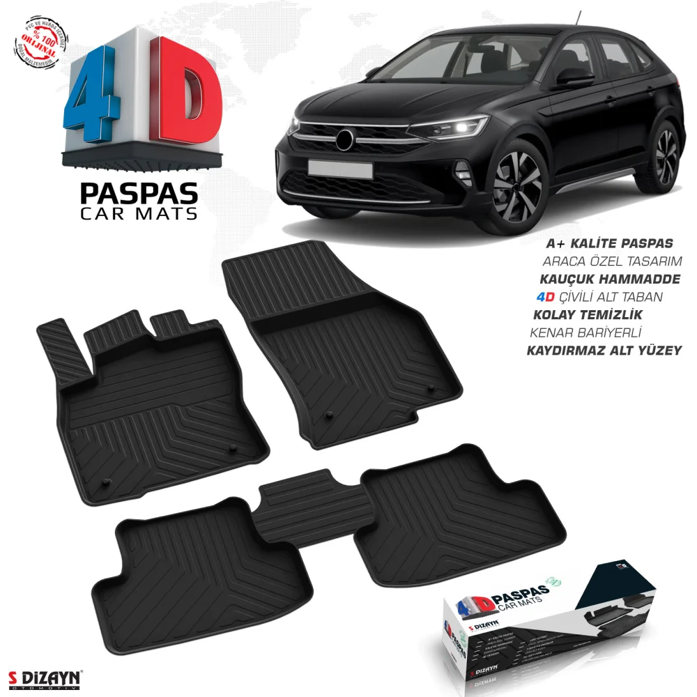 Drs Tuning VW Taigo 4D Havuzlu Paspas 2021 Üzeri A+Kalite