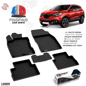 Drs Tuning Renault Kadjar 4D Havuzlu Paspas 2015-2022 A+ Kalite