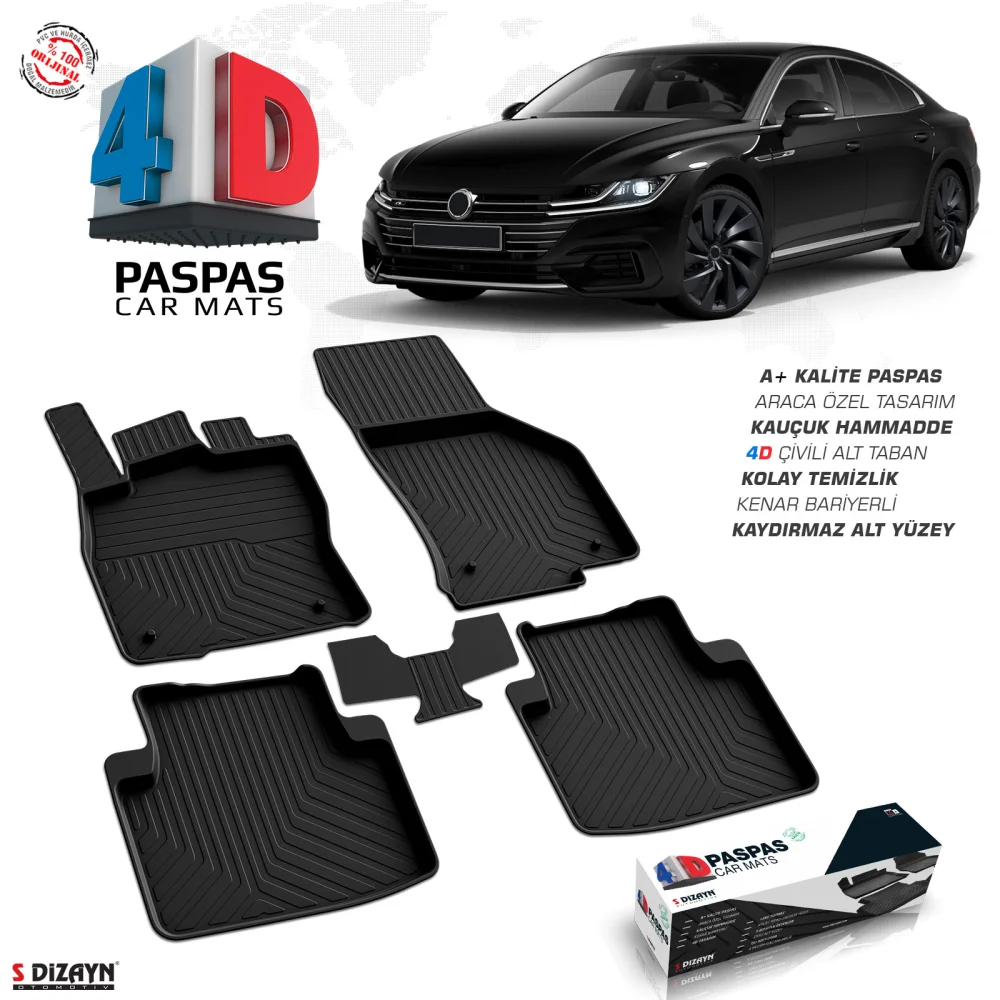 Drs Tuning VW Arteon 4D Havuzlu Paspas 2017 Üzeri A+ Kalite