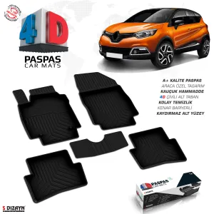Drs Tuning Renault Captur 4D Havuzlu Paspas 2013-2020 A+Kalite