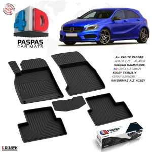 Drs Tuning Mercedes A Serisi W176 4D Havuzlu Paspas 2012-2018 A+Kalite
