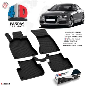 Audi A6 2011-2018 (C7) 4D Havuzlu Paspas A+Kalite