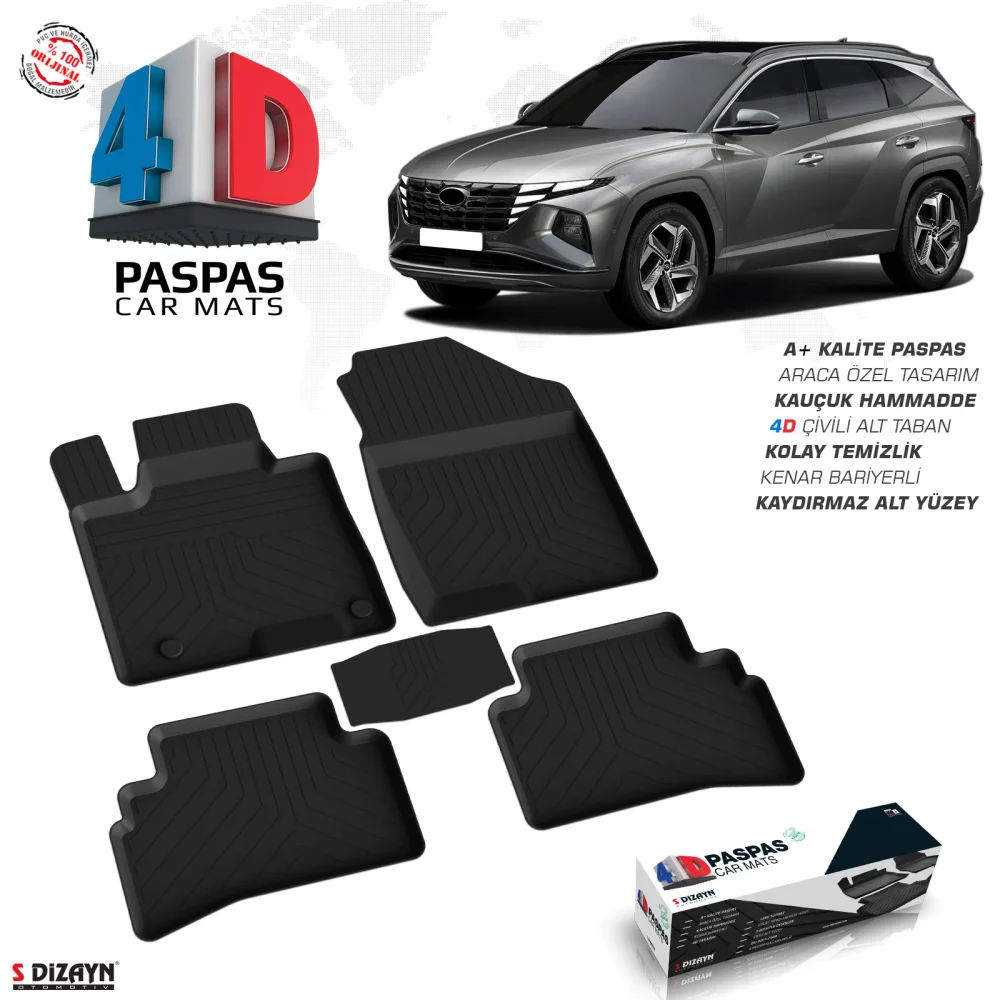 Drs Tuning Hyundai Tucson 4 4D Havuzlu Paspas 2021 Üzeri A+ Kalite