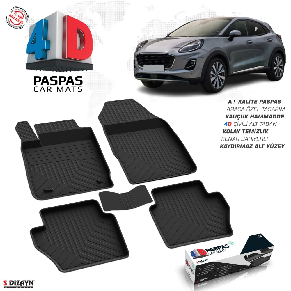 Drs Tuning Ford Puma 4D Havuzlu Paspas 2019 Üzeri A+Kalite