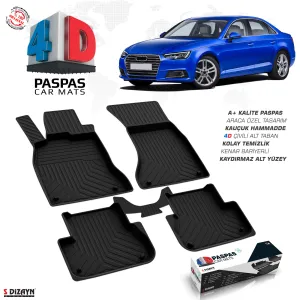Drs Tuning Audi A4 4D Havuzlu Paspas 2016-2019 A+Kalite