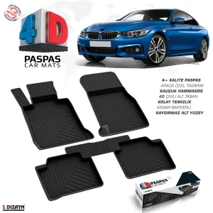 Bmw 4 Serisi 2014-2020 (F36) Grand Coupe 4D Havuzlu Paspas A+Kalite
