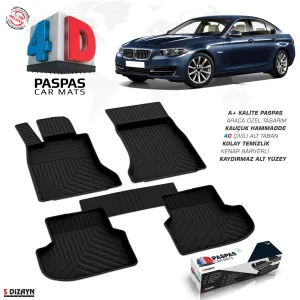 Drs Tuning Bmw 5 Serisi F10 Makyajlı 4D Havuzlu Paspas 2013-2016 A+Kalite