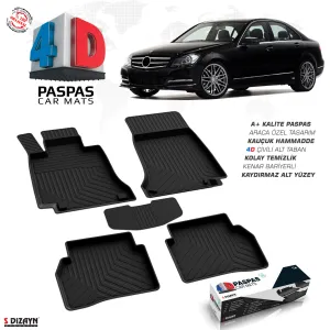 Drs Tuning Mercedes C Serisi W204 4D Havuzlu Paspas 2007-2014 A+ Kalite