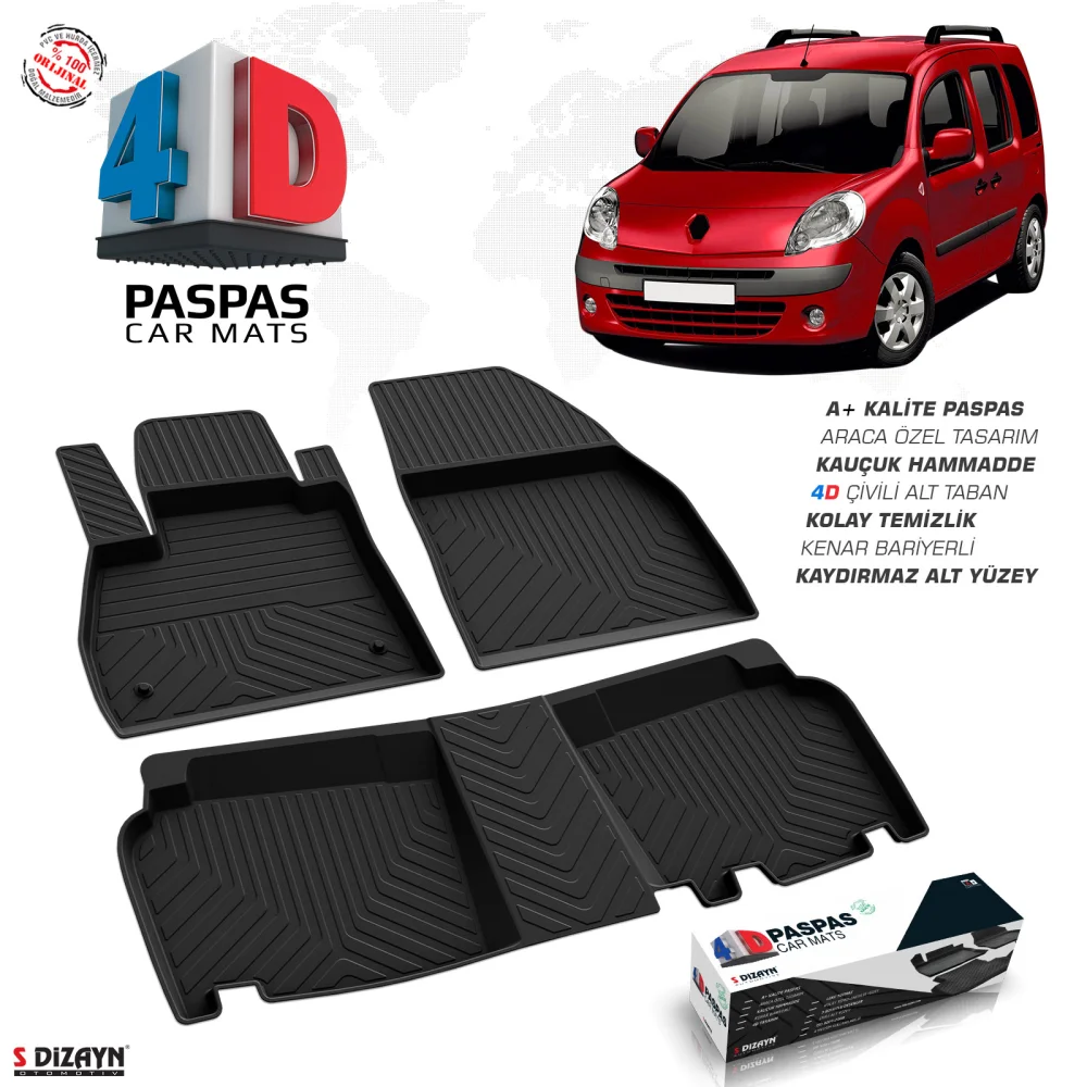 Drs Tuning Renault Kangoo 4D Havuzlu Paspas 2008 ve Üzeri A+Kalite